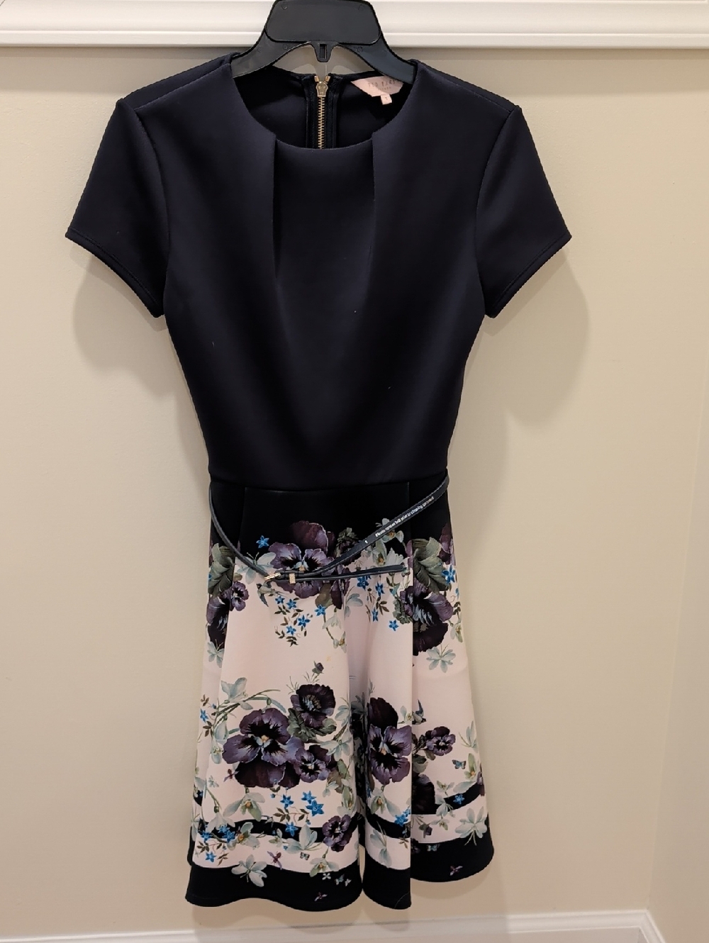 Ted Baker Navy Floral Dress